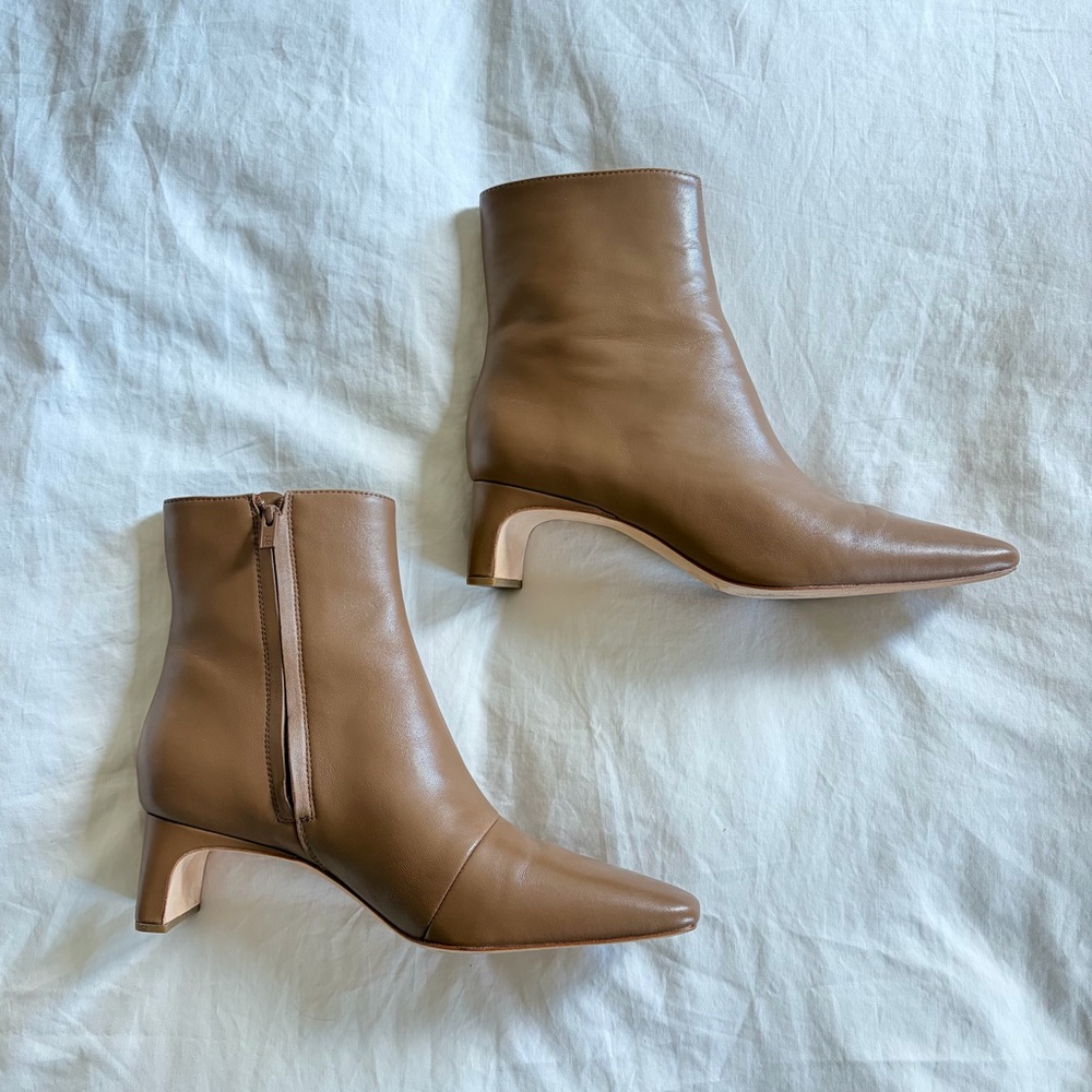 Loeffler Randall // Lennon Brown Leather Ankle Boots - Picture 2 of 10